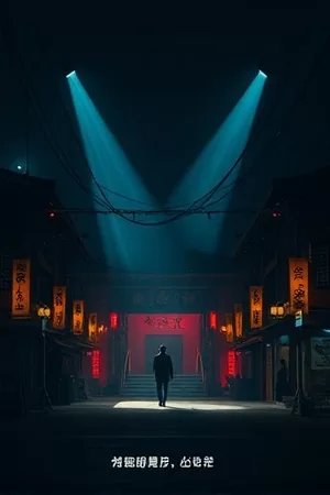 雪落无声竖版海报，无声落雪的深夜街巷
