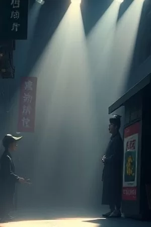 苔藓与星辰竖版海报，覆满苔藓的岩石与夜空