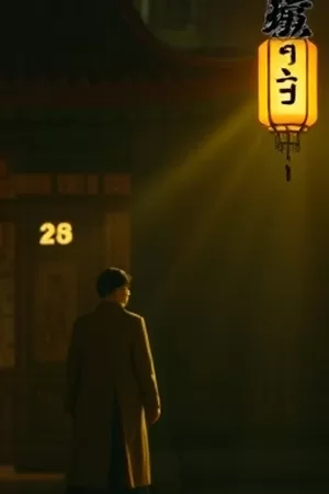 第七码头竖版海报，黄昏下的旧码头与集装箱