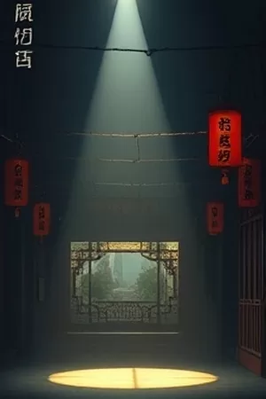 雾港来信竖版海报，晨雾中的港口与一只信纸