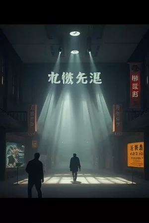 白露为霜竖版海报，清晨田野与霜白雾气